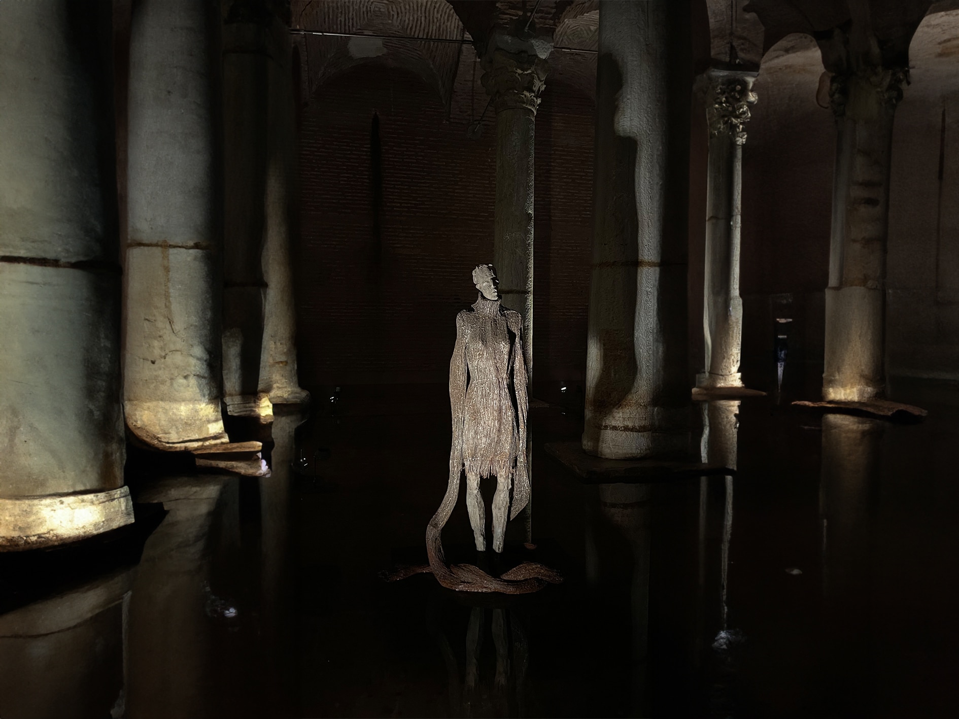 The Sculpture Exhibition in Basilica Cistern